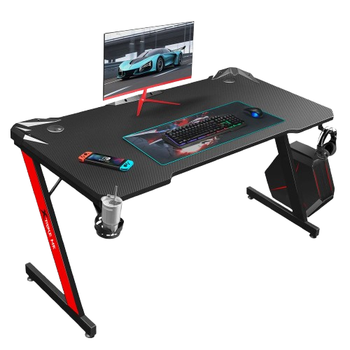 Xtrike Me Dk-02 Ergonomic Computer Desk With Headphone Hook And Cup Holder Z-shaped Legs